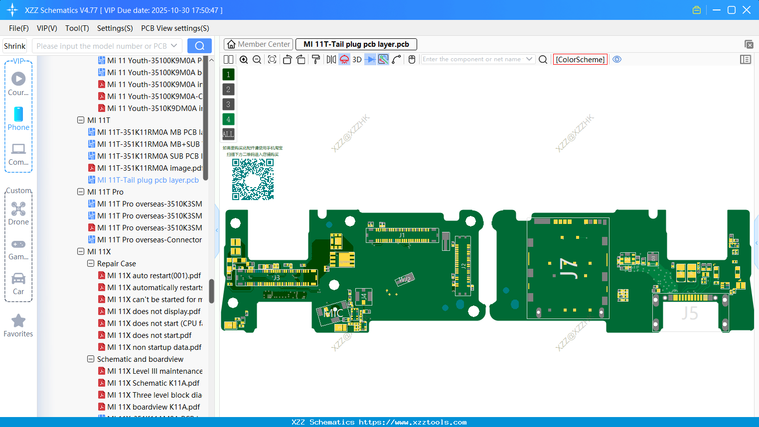 Xiaomi MI 11T-Tail Plug Pcb Layer